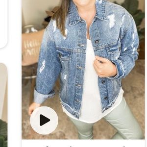 Brand new jean jacket. Paid $44 for it size medium. Run big